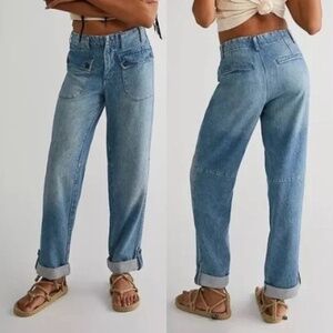 We The Free People Lyocell Slouchy Mom Rory Jeans 25